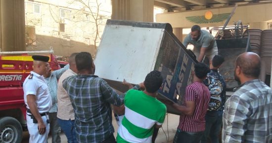 رفع 330 حالة إشغال خلال حملة أسفل محور عمرو بن العاص بالهرم.. صور