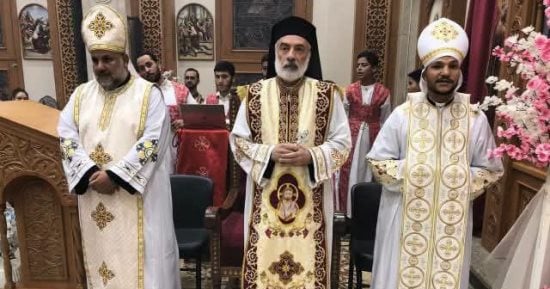 مطران المنيا للأقباط الكاثوليك يترأس قداس عيد العذراء بكنيستها في جاهين بالمنيا