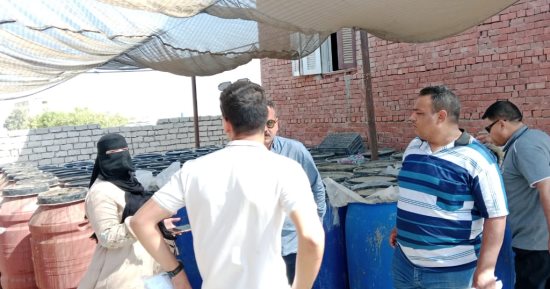 تموين الإسماعيلية يضبط 30 طن مخللات مجهولة البيانات و350 كيلو سكر دون فواتير