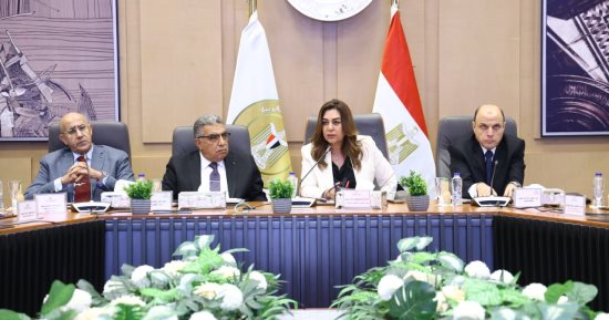 منال عوض تتابع مع محافظى الدقهلية والغربية ورئيس العربية للتصنيع الموقف التنفيذى لمشروع مصرف كيتشنر 