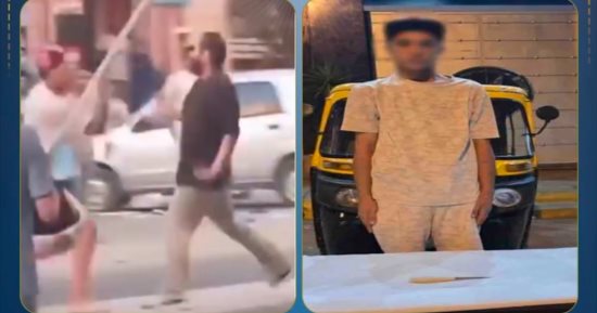 ضبط سائق توك توك حاول التعدي بسلاح على مواطن بسبب أولوية المرور.. فيديو