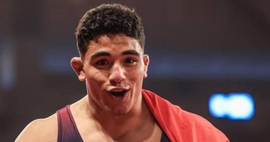  عبدالرحمن هيثم يتأهل لنهائى البحر المتوسط ويضمن ميدالية للمصارعة