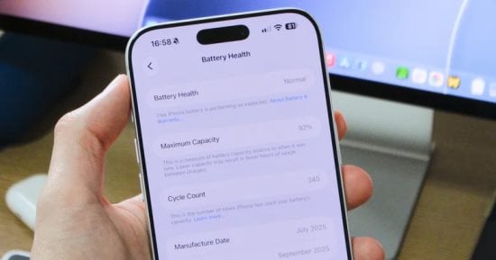 إزاى تعرف صحة بطارية آيفون وعدد دورات الشحن قبل شراء جهاز مستعمل؟
