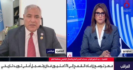 الفاو: تصدر مصر إنتاج القمح عربيا يعكس كفاءتها في دعم الأمن الغذائي