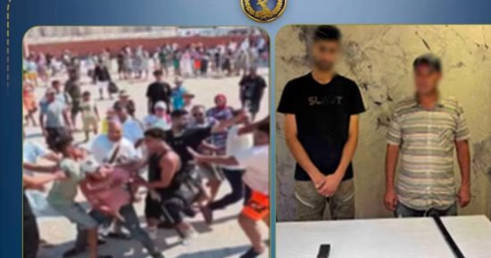 ضبط المتهمين بالتعدي على شخص بشاطئ بمطروح بسبب حذاء