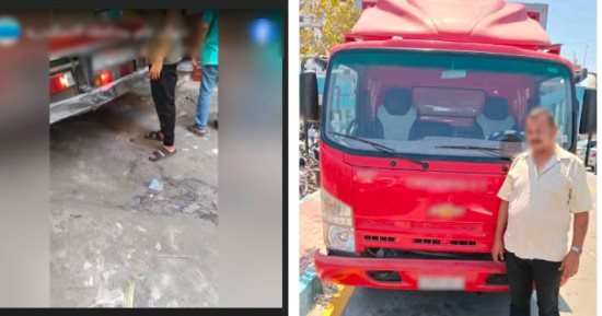 القبض على سائق فرغ بضائع على الطريق وعطل المرور