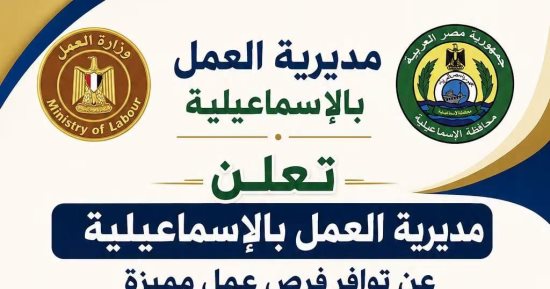 60 فرصة عمل جديدة لشباب الإسماعيلية.. اعرف التفاصيل