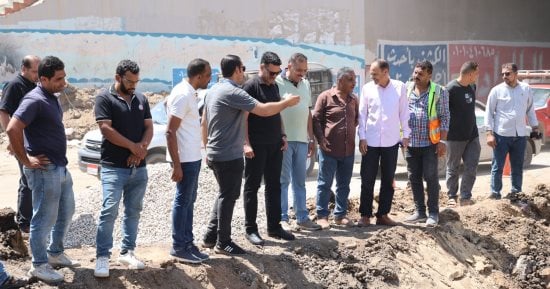 رئيس "مياه القليوبية" يوجه بسرعة إنهاء أعمال إصلاح خط مياه 630 مم بمركز طوخ