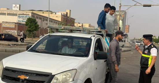 حملة مرورية مكبرة بالموقف الجديد فى العاشر من رمضان