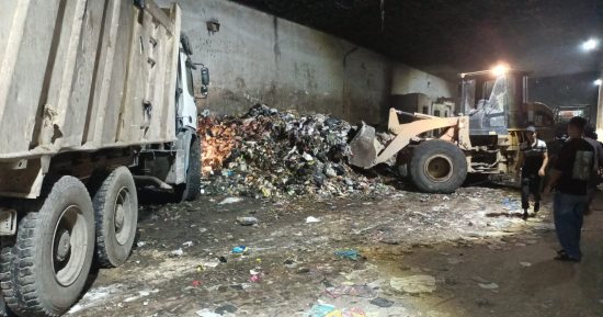 رفع 1200 طن مخلفات رتش من نفق النجوم ببولاق الدكرور