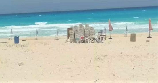 مرسى مطروح تغلق جميع شواطئ لليوم الثالث على التوالي لخطورة البحر 