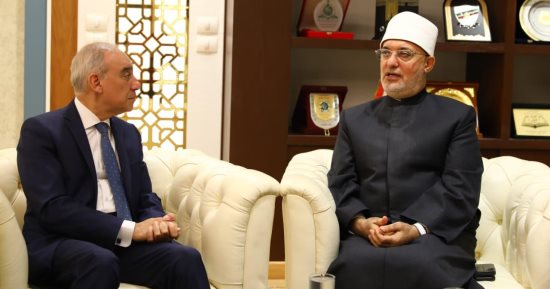 المفتي ورئيس «الاستعلامات» يبحثان استعدادات المؤتمر الدولي الـ11 للإفتاء