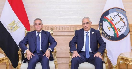النائب العام يستقبل وزير العدل لدعم منظومة العدالة والارتقاء بالعمل القضائى