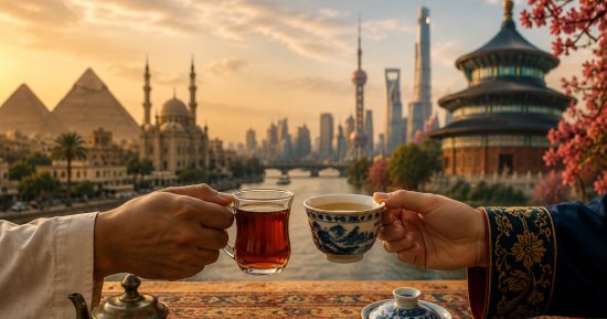 الشاى بين القاهرة وبكين.. حكاية مشروب وحد مزاج المصريين والصينيين