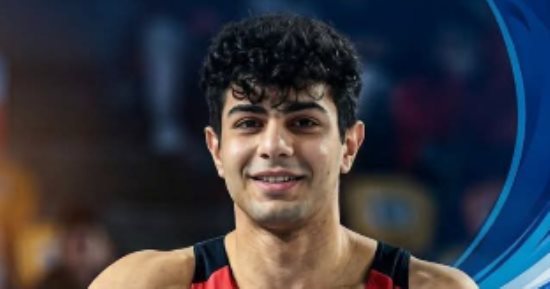 الشبكي يحصد فضية تاريخية لمصر  في الجمباز بدورة البحر المتوسط