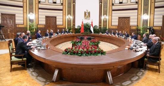 بيان مصرى صينى: استمرار تنفيذ خطة التعاون المشترك لمبادرة الحزام والطريق