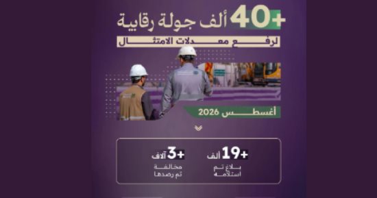40 ألف جولة رقابية على أعمال مشاريع البنية التحتية فى مدينة الرياض