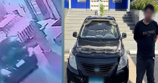 ضبط سائق سيارة صدم سيدة بالطريق الساحلى وهرب.. فيديو