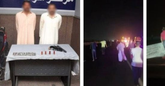 ضبط المتهمين بسرقة شخص بالجيزة تحت تهديد السلاح