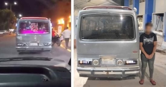ضبط سائق وضع لافتتين مسيئتين على خلفية سيارته في إمبابة