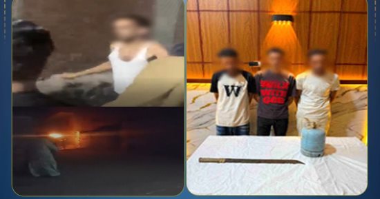 ضبط المتهمين بالتشاجر بسلاح وأسطوانة بوتاجاز بسبب خلافات الجيرة.. فيديو