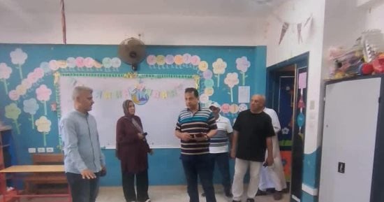 رئيس مدينة دهب يتفقد المدارس استعدادا للعام الدراسى الجديد