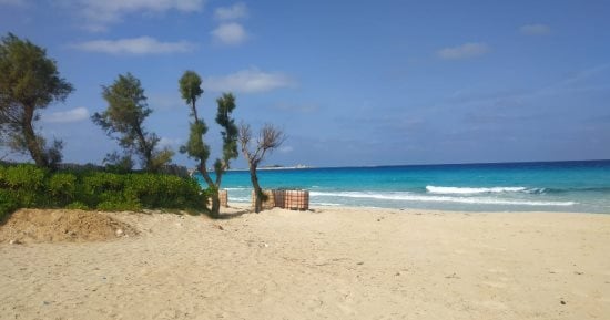 شواطئ سيدى حنيش لؤلوة ساحل البحر بمطروح