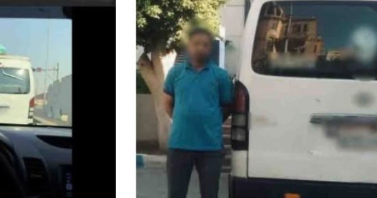 هروباً من المخالفات المرورية.. ضبط سائق ميكروباص طمس لوحات سيارته في الفشن