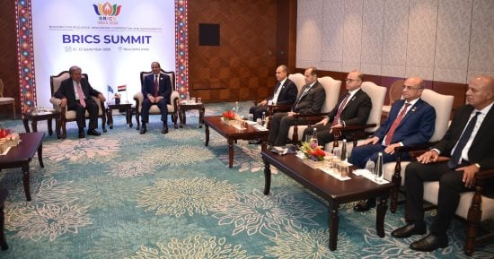 الرئيس السيسى يلتقى جوتيريش على هامش قمة البريكس ويجدد تقدير مصر لجهوده