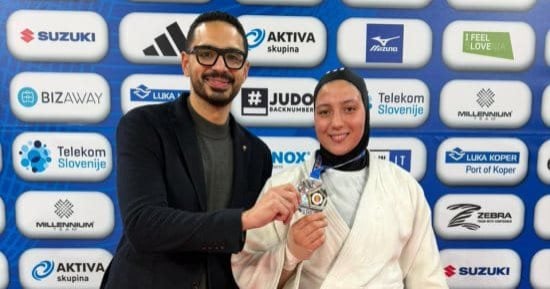 صفا سليمان تتأهل لمباراة البرونزية فى بطولة جراند سلام الجودو بالمجر