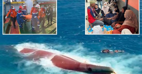 كارثة عبارة في إندونيسيا.. 6 قتلى و129 مفقودا بعد انقلاب السفينة في بحر جاوة
