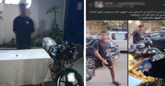 بسبب أولوية المرور.. ضبط قائد دراجة نارية اعتدى على سائق بمفتاح في البساتين
