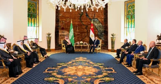 ولى العهد السعودى يؤكد تقديره لمواقف مصر فى دعم الاستقرار والسلام الإقليميين