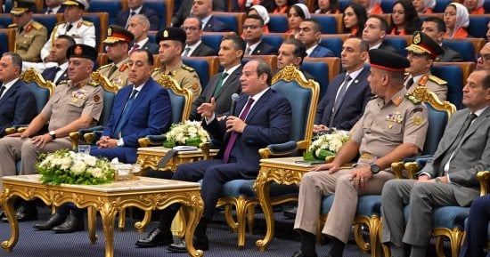 الرئيس السيسى: الأكاديمية العسكرية معبر لتولى الوظائف فى الدولة