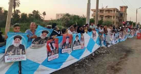 البابا تواضروس يصل إلى مدينة ببا وسط ترحاب الآلاف من أهالى المدينة.. فيديو