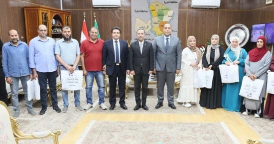 محافظ المنوفية يودع أولياء أمور أوائل طلاب الشهادة الإعدادية الفائزين برحلات عمرة