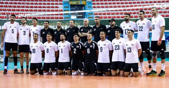 منتخب مصر يهزم أفريقيا الوسطى ويتأهل لربع نهائى أفريقيا للكرة الطائرة