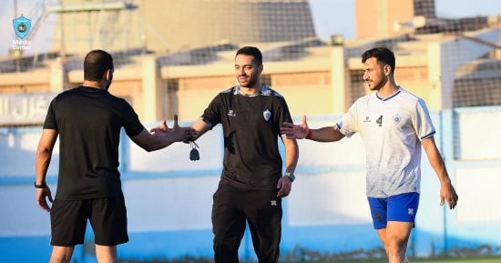أحمد شوشة يبدأ التأهيل فى تدريبات غزل المحلة عقب إصابة السمانة
