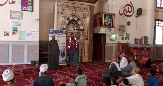 مياه سوهاج تدعو رواد المساجد والكنائس لنشر رسائل التوعية المائية