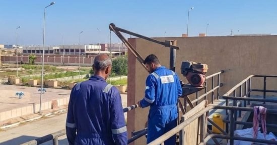 «مياه القناة» تتابع أعمال الإحلال والتجديد بمحطة مياه التوطين بالقنطرة شرق