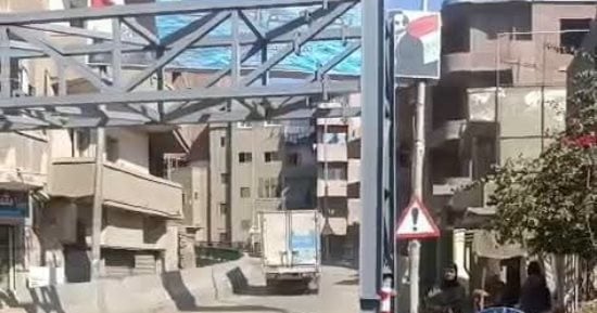 عودة الحركة على كوبرى الباجور عقب رفع  حاجز سيارات النقل الثقيل بالمنوفية