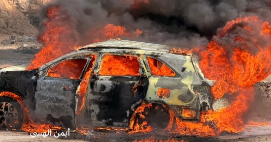 شهيد فلسطينى و14 مصابًا فى غارة إسرائيلية استهدفت سيارة غرب غزة