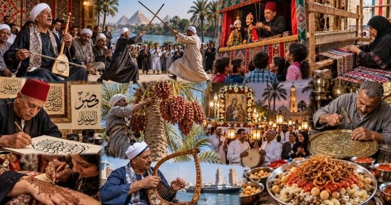 من السيرة الهلالية والتحطيب للأراجوز والسمسمية والكشرى.. 11 عنصرًا مصريًا على قوائم اليونسكو تحكى كيف حفظ المصريون تاريخهم بالغناء واللعب والحرف والطعام.. ولماذا أصبح بعض هذا التراث مهددًا ويحتاج إلى صون عاجل