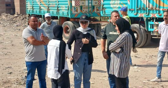 نائب محافظ القليوبية تتابع سير العمل بالمحطة الوسيطة بشبرا الخيمة