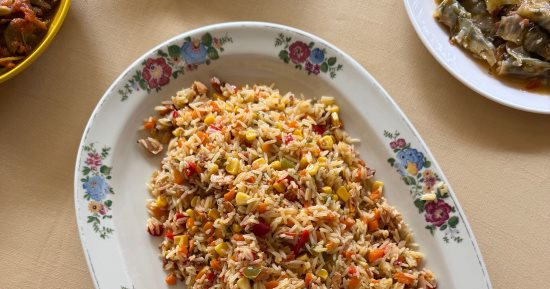 طريقة عمل الأرز بالخضراوات فى حلة واحدة.. وجبة سريعة ومشبعة