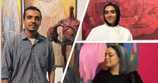 الفائزون فى صالون الشباب الـ36 يروون حكايات أعمالهم.. فاطمة شوكت: كررت الوجوه فى "زمن شخصى" حتى يتحول الحضور تدريجيًا إلى أثر وذاكرة بصرية.. وأمنية أشرف: تخيلت أوراقًا تحمل لحظات حياتنا قبل أن نعيشها