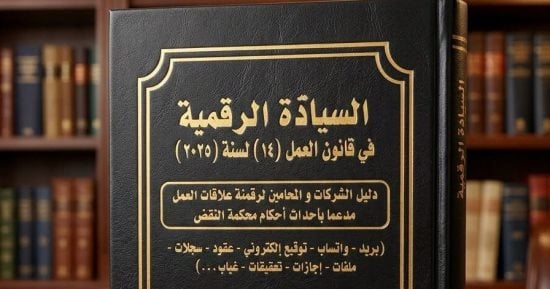 صدور أول كتاب حول قانون العمل الجديد بعنوان السيادة الرقمية