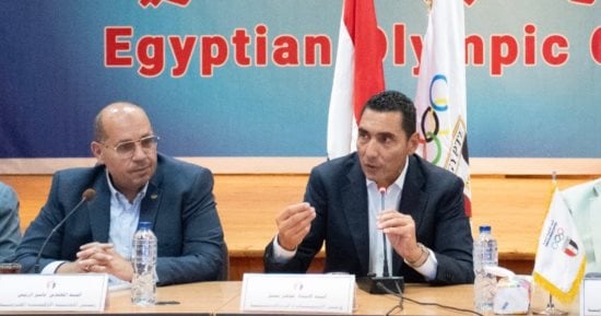 جوهر وإدريس يخططان لجيل الأولمبياد.. وزير الرياضة في ضيافة «الأولمبية»