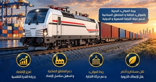 الهيئة القومية للأنفاق تدخل مجال نقل البضائع لأول مرة عبر جرارات Vectron