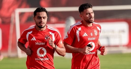 ياسر إبراهيم وكريم الدبيس يواصلان التأهيل في مران الأهلي.. صور